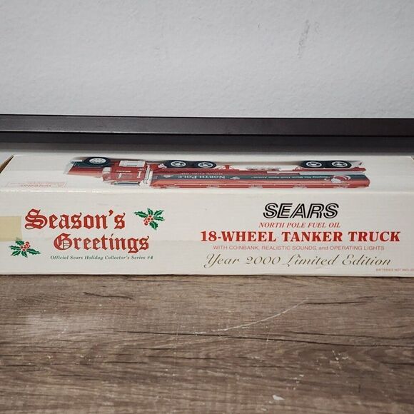 Sears 18-Wheel Tanker Truck 2000 Limited Edition Season's Greetings Christmas - Picture 2 of 4